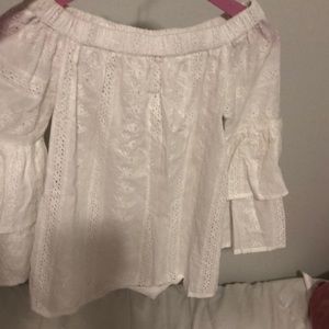 White off the shoulder blouse